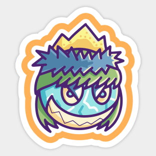 Cute Monster Head 7 Sticker